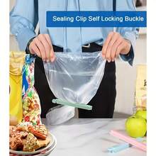 5/10pcs Food Bag Sealing Clips, Multi-Functional Reusable Food Freshness Sealing Clips, 4.7 Inch And 6 Inch, Suitable For Various Plastic Bags And Snack Bags, Kitchen Storage And Organization, Kitchen Accessories, Random Color - Multicolor - View 5