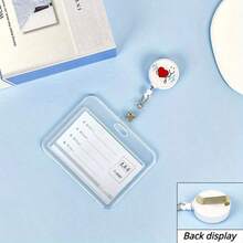 1 Set Doctor/Nurse Transparent Badge Card Holder, Retractable Badge Reel, Medical Element ID Card Clip - Multicolor - View 9