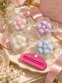 Cherry Blossom Pattern Portable Toothbrush Cap, Transparent Travel Toothbrush Storage Box, Toothbrush Head Protective Clip, Toothbrush Storage Clip, Toothbrush Dust-Proof Protective Cover, Portable Design Easy To Carry, Dust-Proof Cap, Suitable As Gift For Couples, Friends, Family, Teachers, Travel Enthusiasts, Essential For Home, Dorm, Vacation, Suitable For Birthday Gift, Back To School Gift, Wedding Accessory, Spring/Summer Essential - A - View 3