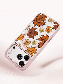 XUSTIO Casing Ponsel Magnetik Daun Maple Musim Gugur Perlindungan Penuh Tahan Guncangan Anti-Jatuh Tersedia 2 Warna Kompatibel dengan Apple 12 13 14 15 16 17 18 Pro ProMax Plus Hadiah Liburan untuk Perjalanan Harian Penutup Pelindung Sangat Menarik - Berwarna merah muda - View 5
