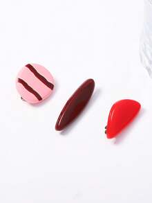 1 Set Kids Style Niche Asymmetrical Geometric Brooch Set Sweet & Cool Party Holiday Versatile Minimalist Women - Minimalist Cute Children's Brooch Set - View 7