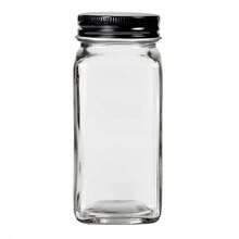 24-Piece Glass Spice Jar Set, 120ml Square Seasoning Containers With Metal Lids & Dual-Opening Shaker Inserts, Clear Kitchen Storage Jars For Herbs, Salt, Pepper & Spices - Clear - View 7