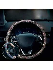 Sparkly Diamond Steering Wheel Cover Protector Auto Fashion Vmingo - Litmus - View 9