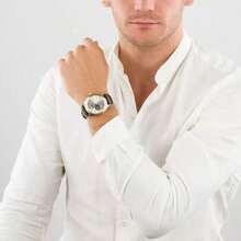 Orient Men's Automatic Mechanical Watch, With Digital Display, Business Fashion Style, Suitable For Daily Work Wear. This Watch Is An Ideal Gift For Men. RA-AG0013S10B - White - View 3