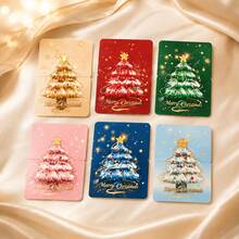 36 tấm thiệp chúc mừng Giáng Sinh cây thông 3D, thiệp lễ Giáng Sinh Merry Christmas, thiết kế đứng gấp được, thiệp ghi chú cây thông nhiều màu, phù hợp cho gia đình và bạn bè, trang trí tiệc mùa đông, quà tặng ông già Noel, dành cho bạn bè, gia đình, bạn cùng lớp - Thiệp chúc mừng - Xem 4