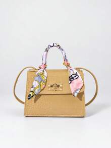 1 buah Tas Tangan Syal Motif Buaya Warna-warni untuk Anak Perempuan, Tas Mini Modis dengan Kunci, Tas Selempang Serbaguna, Cocok untuk Bepergian dan Beraktivitas Sehari-hari, Tersedia Berbagai Warna - Pola Buaya M1334 - View 16