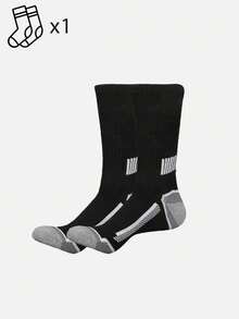 1/5/10/20 Pairs Men's Sports Mid-Calf Socks, Simple & Comfortable, Outdoor Fitness Socks - Multicolor - View 8