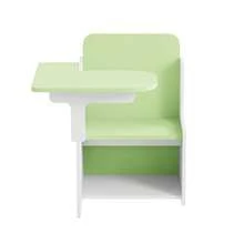 2 In 1 Wooden Children Table With Chair, Small Kids Table And Chair Set With Storage Box, Suitable For Kids Children Toddlers Boys Girls, Light Green - Mint Green - View 4