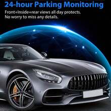 Triple Dash Cam 1080P Front/Rear/Interior, 3 Channel Car Camera With 32GB Card, IR Night Vision, 24/7 Parking Surveillance, G-Sensor, Loop Recording, For Cars, Trucks Battery Capacity 150mAh - Dash Cam - View 7