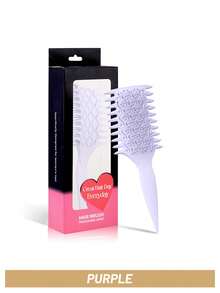 1pc Hollow Hairbrush With Box, Anti-Static And Detangling, Fluffy Style, Wet And Dry Use, Scalp Massage, Hair Combbrush, Portable, Easy To Clean, Essential For Christmas And Halloween Gifts - Multicolor - View 10