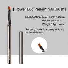 Professional Nail Art Brush Set, Metal Handle Nail Brushes For Gel Polish, Acrylic, French, Liner, Painting, Manicure Tools - Black - View 11