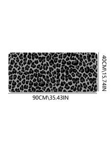 Large Desk Mouse Pad, Grey‑Black Leopard Animal Print, Non‑Slip Rubber Base Keyboard Mat For Home Office Gaming Desktop Decoration - View 12