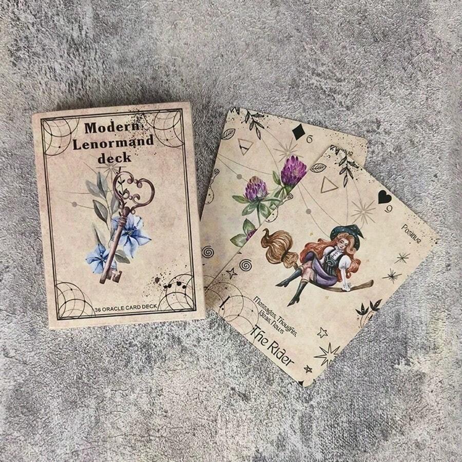 1pc/ English Version Modern Lenormand Deck 36 Cards - 1 YEAR - View 1