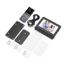 Cámara de timbre inteligente inalámbrica con pantalla de 4.3 pulgadas sin necesidad de WiFi audio bidireccional visión nocturna sistema de intercomunicador para el hogar - Ver 11