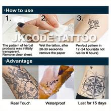 JKCODE TATTOO 2 Pcs Semi-Permanent Tattoo, "Cosmic Cat" Tattoo, Realistic Design, Star, Hand Tattoo, Mini Tattoo For Arm, Waterproof, Realistic Fake Tattoos, Botanical, Magic Tattoos, Lasts 1-2 Weeks, Neck Tattoo For Women, Perfect Gift - Dark Grey - View 7