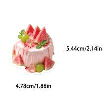 50Pcs Cute Guava Fruit Cake PVC Waterproof Stickers, Aesthetic Dessert Decals For Journal Water Bottle Decor - Multicolor - View 2
