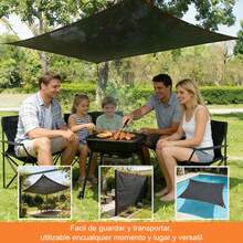 Malla Sombra Exteriores Lona Toldo 3x4 Mts 95% Bloqueo Uv - Negro - Ver 5