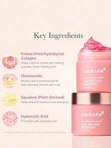 Medicube 50ml/1.69 Fl Oz 膠原蛋白果凍霜，輕盈不油膩質地，深層保濕並提升彈性，抗老護膚，韓國化妝品 - 50ml/1.69 fl. oz - 查看 5