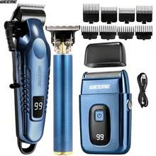 WEEME 4pcs/3pcs/2pcs/1pc Multi-Functional Haircutting Tool Set - Blue - View 9