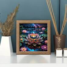 1pc - DIY Handmade 5D Diamond Painting Kit, Suitable For Adults And Beginners, Craft Supplies, Applicable For Living Room, Bedroom, Office, Wall Decor Art. - round diamond - View 3