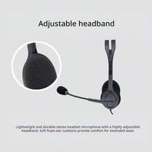 Logitech H110 Multi-Function Stereo Headset 3.5mm Dual Interface Wired Headphones, Suitable For Computer, Laptop - View 2