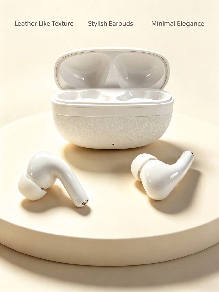 TWS Wireless Bluetooth Earphones, Clear Sound Quality With Microphone, Lightweight & Comfortable In-Ear Design Suitable For Music, Calls And Videos, Stable Connection, Portable For Daily Wear, Travel And Leisure Activities - View 1