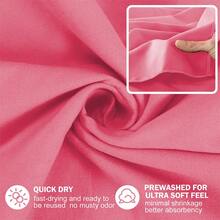 1PC Rose Red Quick-Drying Towel Microfiber Outdoor Sports Ultra-Thin Soft Super Absorbent Camping Gym Yoga Mountaineering Sweat Towel - Rose Red - View 4