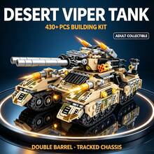 8-In-1 Tank Army Building Set, 430+ Pieces 1:35 Scale Adult Collector Model Kit, Dual Barrel And Track Chassis Design, Suitable For Christmas, Halloween, Thanksgiving And Birthday Gifts For Hobby Collectors - Multicolor - View 8