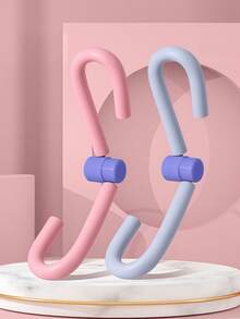 2pcs Thickened Upgraded Foam Pelvic Floor Muscle Trainer + Finger Massager, For Leg Shape Correction, Back Beautification, Pelvic Training, Slim Arms, Postpartum Recovery Leg Squeezer, Thickened Spring With Strong Rebound, Home Multifunctional Thigh Exercise Equipment, Arm And Leg Exerciser, Inner Thigh Squeezer, Gym Workout Weight Loss And Shaping, Slouchy Home Workout Weight Loss And Shaping Tool, Unisex (Battery Not Included) - Multicolor - View 2