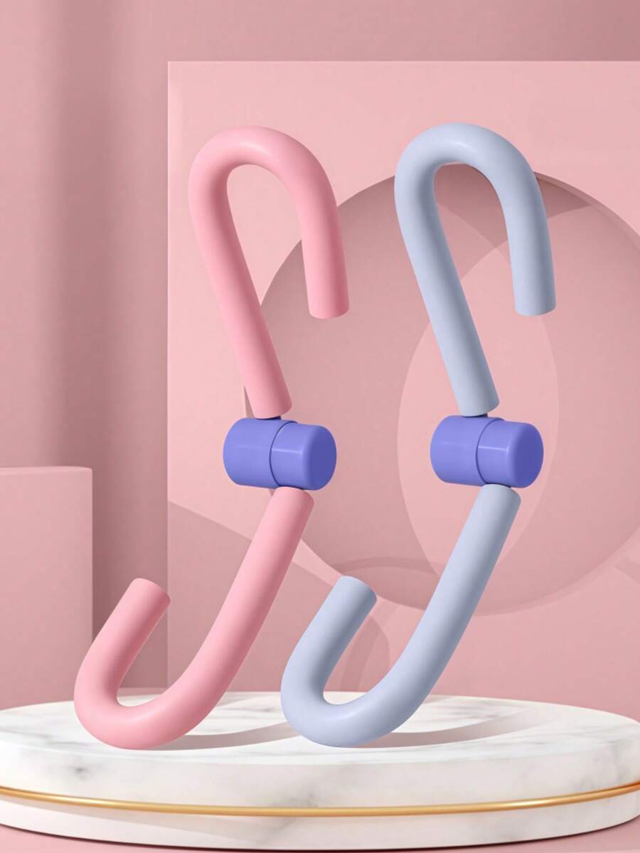 2pcs Thickened Upgraded Foam Pelvic Floor Muscle Trainer + Finger Massager, For Leg Shape Correction, Back Beautification, Pelvic Training, Slim Arms, Postpartum Recovery Leg Squeezer, Thickened Spring With Strong Rebound, Home Multifunctional Thigh Exercise Equipment, Arm And Leg Exerciser, Inner Thigh Squeezer, Gym Workout Weight Loss And Shaping, Slouchy Home Workout Weight Loss And Shaping Tool, Unisex (Battery Not Included)
