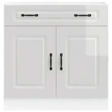 Suporte para lenha vidaXL 60x40x80 cm em aço inoxidável - Branco - Ver 4