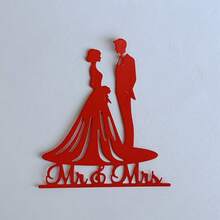 1pc Wedding Couple Metal Cutting Template, Suitable For Scrapbooking, Photo Album Decoration, Embossing And DIY Paper Greeting Cards - Wedding - View 7