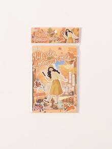 20pcs/Book Of Stickers With Four-Season Landscapes And Character Designs, Creative DIY Decoration Material For Planners And Diaries, Available In 4 Colors, Can Be Given As Christmas Gifts To Friends - Single Piece - View 14