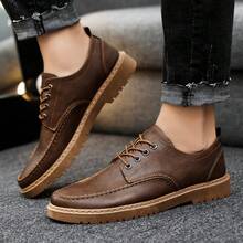 Men's Formal Shoes Casual Premium British Style Soft Leather Business Shoes - Brown - View 6