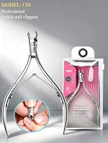 1pc Precision Nail Clipper, Made Of Sharp Stainless Steel Blade, Suitable For Removing Dead Skin And Calluses. Ergonomic Design, Easy To Carry. Ideal Tool For Manicure And Pedicure Care. Durable, Suitable For Home And Nail Salon Use. - Upgraded Version - View 5