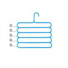 1/3/5/10pcs 5-Tier Hanger & Plastic Multi-Layer Pants Rack - Space-Saving, Non-Slip Design, Adjustable Structure, Suitable For Clothing & Accessory Organization. Durable Closet Storage Essential, Perfect For Wardrobe & Laundry Room, Back To School Must-Have - Multicolor - View 6