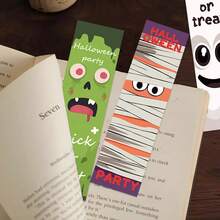 30pcs Cartoon Halloween Bookmarks, Doodle Bookmarks, Reading Bookmarks, Birthday And Christmas Gifts - View 9