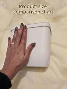 Mini White Plastic Wall-Mounted Trash Can, Compact New Year Decorative Style, Suitable For Kitchen, Bathroom And Home - A - View 5