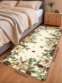 1/2pcs Christmas Floor Mat, Christmas Tree Pattern Merry Christmas Kitchen Rug, Winter Home Decor Low-Key Kitchen Carpet, Christmas Holiday Gift! - Multicolor - View 12