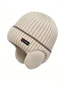 1 pc Topi Rajut Pelindung Telinga Berlapisan Termal Musim Gugur/Dingin, Beanie Wol Hangat Unisex untuk Pemakaian Harian di Luar Ruangan, Perjalanan dan Bersepeda - MultiWarna - View 13