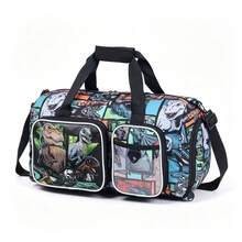 Kids Duffle Bag Boys Travel Gym Bag Large Capacity Overnight Weekender Sleepover Sports Bag Halloween Christmas Gift With Multiple Pockets - one-size - View 11