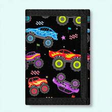 3-Fold Travel Wallet, 1pc Hook Wallet, Car Style, Slim Compact Wallet, Coin Purse Card Holder - Zipper Pocket, Ideal Gift Choice, Back To School Season, Birthday Gift - Multicolor - View 7