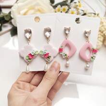 Multi-Style Geometric Pattern Polymer Clay Cutters, Hollow Frame Clay Cutters, DIY Handmade Earring Pendant Brooch Making Tools, Compatible With Polymer Clay, 3D Printed, Clean Cut, Handmade Jewelry Floral DIY Craft Accessories - Geometry - View 8