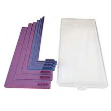 7pcs Paper Craft Alignment Guide, For Card Making, Precise Layering And Spacer Spacing, Suitable For Card Making And Scrapbooking, Color-Coded Tools With Size Labels, 1/16 To 1/2 Inch Increments - A - View 13