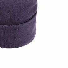 Nike Embroidered Jumpman Design Windproof Warm Comfortable Minimalist Versatile Beanie Unisex Couple Style Purple - Purple - View 6