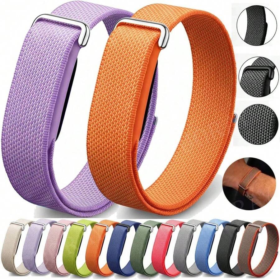 Sport Nylon Loop Band Compatible With Air, Adjustable Breathable Woven Replacement Wristband