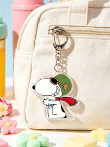 MASSDI Peanuts Acrylic Keychain, Cool Riding Motorcycle & With Green Pilot Hat Red Scarf, Cartoon Bag Pendant For Backpack Handbag Decoration - Multiple Styles - View 7