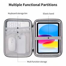 DANYCASE 11-13 Inch Tablet Bag Protective Tablet Sleeve Case Padded Carrying Case Fit For 10th 11th 10.9 Pro 11 12.9 7th 8th 9th 10.2 - Black - View 3