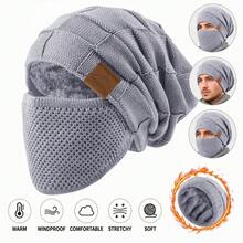 2026 New Unisex Winter Fleece Cold-Proof Headband 2pcs Set - Elastic Drawstring Closure, Lightweight And Warm, Suitable For Cycling, Skiing, Outdoor Activities, Solid Color Pullover Hat - Multicolor - View 4