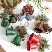 1pc Christmas Tree Bell Ornament – ​​Lightweight Hanging Decoration Suitable For Christmas Trees, Fireplaces, Tabletops, Shelves, And Other Festive Displays. - Multiple Styles - View 1
